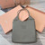 MiuMiu 5BG231 IVY Cowhide Tote Shoulder Bag Gray