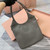 MiuMiu 5BG231 IVY Cowhide Tote Shoulder Bag Gray