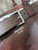 Prada Buckle Lambskin leather bag with belt 2VG126  Brown Red