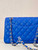 Chanel A01112 Flap Classic 11.12 Handbag Calfskin Blue