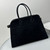 The Row THR116945 Suede Soft Margaux 17 Top Handle Bag T11009