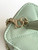 Chanel AP4933 Long Vanity with Chain Grained Shiny Calfskin Green