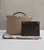 Fendi Peekaboo ISeeU Medium Dove Gray leather bag 7VA529