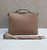 Fendi Peekaboo ISeeU Medium Dove Gray leather bag 7VA529