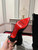 Christian Louboutin Long High boots with 3D embroidery on the upper CL 85MM 798002