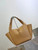 YSL 763435 LE 5 À 7 BEA IN GRAINED LEATHER Apricot