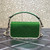 Valentino V3WCRYSTALSILVER Valentino Locò Foldover Top Small Shoulder Bag Green