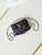 Chanel AS4986 Mini Flap bag Shiny Lambskin  Imitation Pearls & Gold-Tone Metal Black
