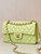 Chanel A01117 Flap Handbag Classic Bag 23cm Light Green Lambskin