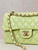Chanel A01117 Flap Handbag Classic Bag 23cm Light Green Lambskin