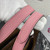 Prada 1BG335 Small leather tote bag Pink Silver