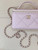 Chanel AP4933 25K Long Vanity with Chain Grained Shiny Calfskin Silver Light Purple