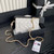 Chanel AP4282 19 Wallet On Chain Shiny Lambskin  Imitation Pearls & Gold-Tone Metal White