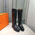 Hermès Women's Jumping leather riding boots H232032Zv02385 Black