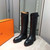 Hermès Women's Jumping leather riding boots H232032Zv02385 Black