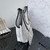 Chanel Maxi Shopping Bag Braided Raffia Calfskin & Gold-Tone Metal AS5463 White & Black