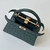 Fendi 8BN335A7SKF199A Peekaboo ISeeU Petite Green ostrich leather bag