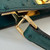 Fendi 8BN335A7SKF199A Peekaboo ISeeU Petite Green ostrich leather bag