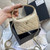 Chanel AS4386 Clutch with chain Grained Shiny Calfskin Apricot