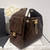 Chanel AS5293 Small Hobo Velvet & Gold-Tone Metal Brown