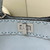 Fendi 8BN244 Peekaboo Mini Lake Blue Selleria bag with 220 hand-sewn topstitches 8615