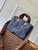 LV M26956 Louis Vuitton Speedy Bandouliere 25 Bag Black Jeans
