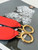 Fendi 8BN244 Peekaboo Mini Orange Red leather bag 2125