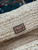 Prada Large raffia and leather shopping bag 1BG470 Beige Cognac