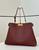 Fendi 8BN358AOVHF1D3Q Peekaboo Soft Large Dark brown leather bag 80172L