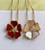 Chopard Happy Hearts Flowers 79A085-5301 Pendant ethical rose gold diamond Red
