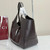 Gucci 866645 Mercato medium tote bag  Dark Brown leather