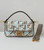 Fendi 8BR600 Baguette Medium bag with FF embroidery 0159BM Blue Gray
