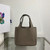 Prada 1BA349 Mini leather handbag Gray Silver