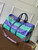 LV M25900 Louis Vuitton Keepall Bandoulière 50 Bag Green& Blue