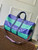 LV M25900 Louis Vuitton Keepall Bandoulière 50 Bag Green& Blue