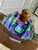 LV M25900 Louis Vuitton Keepall Bandoulière 50 Bag Green& Blue