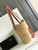 Celine 114342 Medium Supple Celine Classic Panier In Raffia And Calfskin