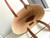Celine 114342 Medium Supple Celine Classic Panier In Raffia And Calfskin