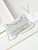 Chanel A01112 Flap White Lambskin Printed with Black CC logo