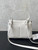 Balenciaga 7954562 Rodeo Handbag Mini in White Lychee pattern calfskin aged-Silver