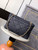 Chanel Maxi Flapbag 25K Washed Denim AS5727 Black