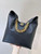 Chanel 25SS AS5425 Large Hobo Handbag Shiny Lambskin & Gold-Tone Metal Black