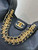 Chanel 25SS AS5425 Large Hobo Handbag Shiny Lambskin & Gold-Tone Metal Black