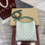 Gucci 815118 GG Emblem small bucket bag Green fabric