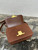 Celine 187363 Medium CLASSIQUE TRIOMPHE BAG IN Suede Brown