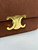 Celine 187363 Medium CLASSIQUE TRIOMPHE BAG IN Suede Brown