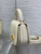 Dior M9371 Medium 30 Montaigne Avenue Top Handle Bag Beige Patent leather