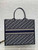 Dior M1323 Large Dior Book Tote Blue Dior Oblique Embroidery and Calfskin M2012