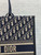 Dior M1323 Large Dior Book Tote Blue Dior Oblique Embroidery and Calfskin M2012