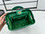 Chanel AS4959  Flap bag With top handle Shiny Lambskin & Gold-Tone Metal Green